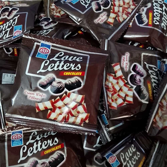 AP Love Letter Chocolate Creamy Wafer Pillows (48-Packs Box)