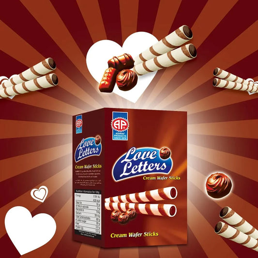 AP Love Letter Chocolate Double Stick Wafer Rolls