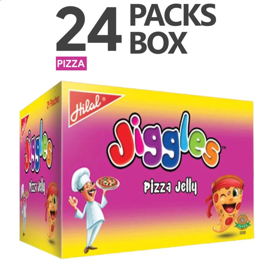 Hilal Jiggles Pizza Jelly – Pizza Shaped (24-Packs)