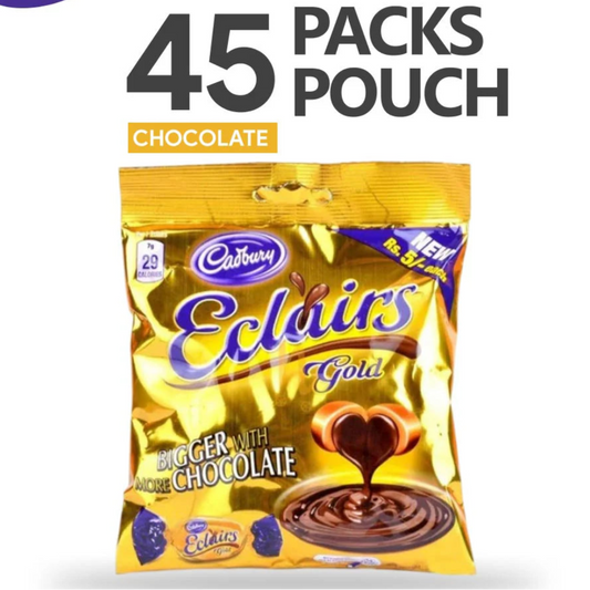 Cadbury | Eclairs Gold Candy – Chocolate Flavored (45-Packs)