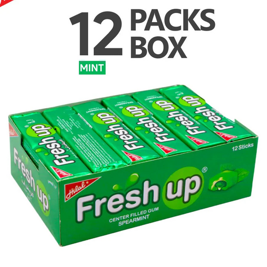 Hilal Fresh Up Spearmint – Liquid-Filled Chewing Gum (12 Sticks)