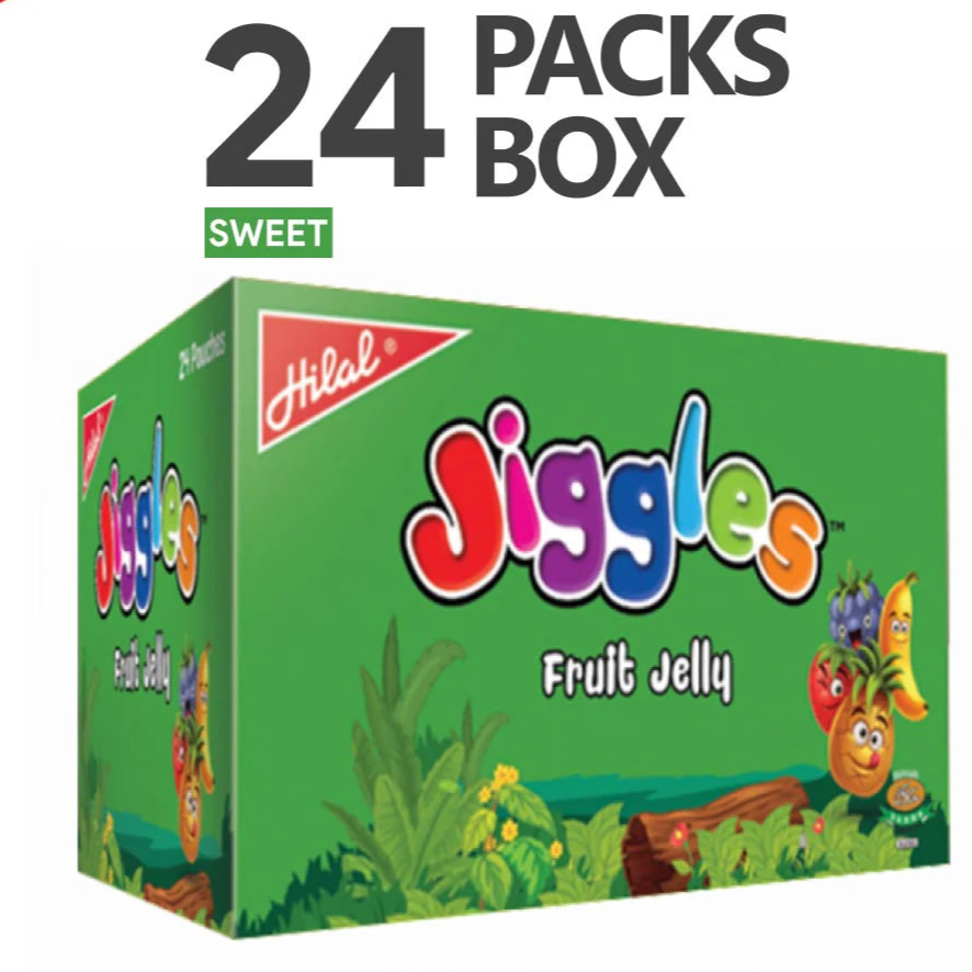 Hilal Jiggles Fruit Jelly – Mix Fruity Flavor (24-Packs)
