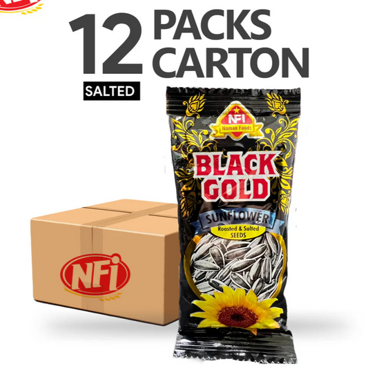 NFI | Black Gold – Roasted & Salted Sunflower Seeds – Pack of 12