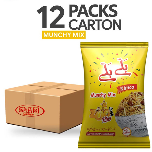 Shahi Ballay Ballay Munchy Mix | Crunchy & Flavorful Snack (Large, 12-Packs)
