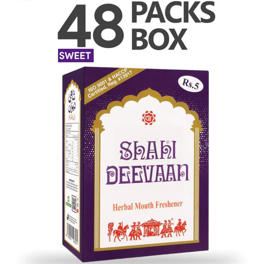 Shahi Deewan Herbal Mouth Freshener – Premium Fennel & Coconut Blend (48-Pack)